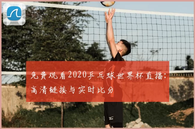 免费观看2020乒乓球世界杯直播:高清链接与实时比分