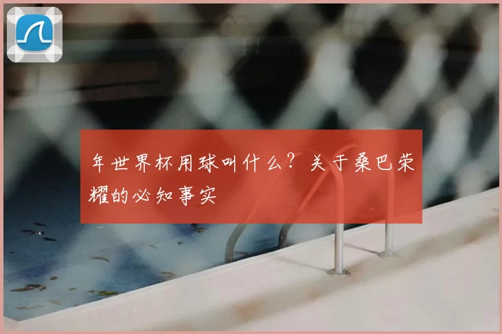 年世界杯用球叫什么?关于桑巴荣耀的必知事实